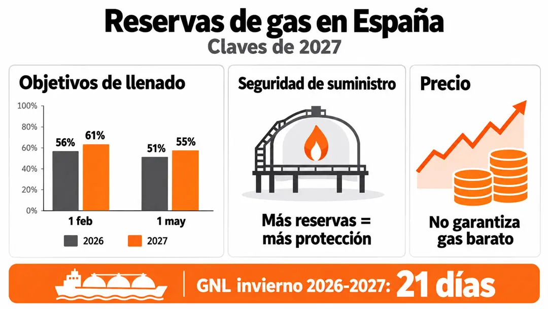 Reservas de gas en España qué cambia en 2027 Ingenieria prodesa 2