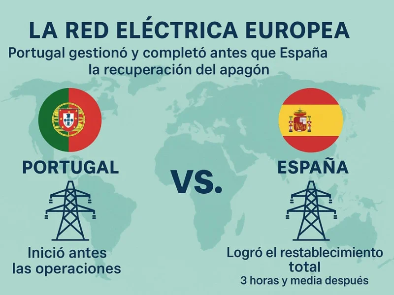 Portugal restableció antes que España el sistema eléctrico tras el apagón. Descubre qué puede aprender la industria española para mejorar su resiliencia y optimizar su factura energética.
